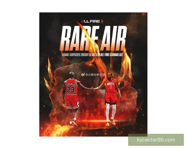 杜兰特超越乔丹升至历史得分榜第五 下赛季有望超科比仅次詹姆斯